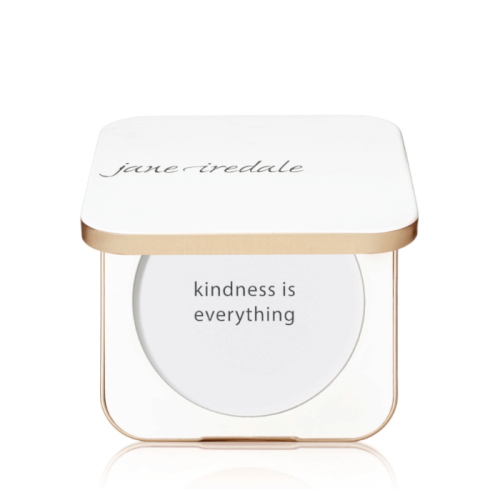 Refillable Compact WHITE – bílý hliníkový kompaktní obal na lisovaný pudr – hlavní fotografie produktu