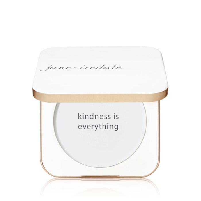 Refillable Compact WHITE – bílý hliníkový kompaktní obal na lisovaný pudr – hlavní fotografie produktu