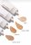 4 tubky podkladu Dream Tint Tinted Moisturizer – položené na bok, z každé tubky vytéká vzorek podkladu v daném odstínu.