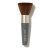 Na obrázku je štětec na make-up značky Jane Iredale. Tvar hlavice: plochá, široká a hustě osazená. Štětiny: syntetické, měkké, hnědé barvy. Rukojeť: krátká, v šedo-grafitové barvě s logem „jane iredale“.