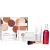 Na fotografii vidíme elegantní sadu kosmetických přípravků v otevřené bílé krabičce značky Jane Iredale. Vidíme pudr, pudřenku, sprej, podkladovou bázi a štětec Handi.