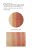 Na obrázku jsou vidět swatche odstínů produktu PureBronze Shimmer Bronzer Copper Dusk na ženském předloktí se světlou a střední pletí.