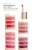Na obrázku jsou vidět vzorky barev produktu ColorLuxe Hydrating Cream ve formě swatchů na ženském předloktí se světlou a střední pletí.