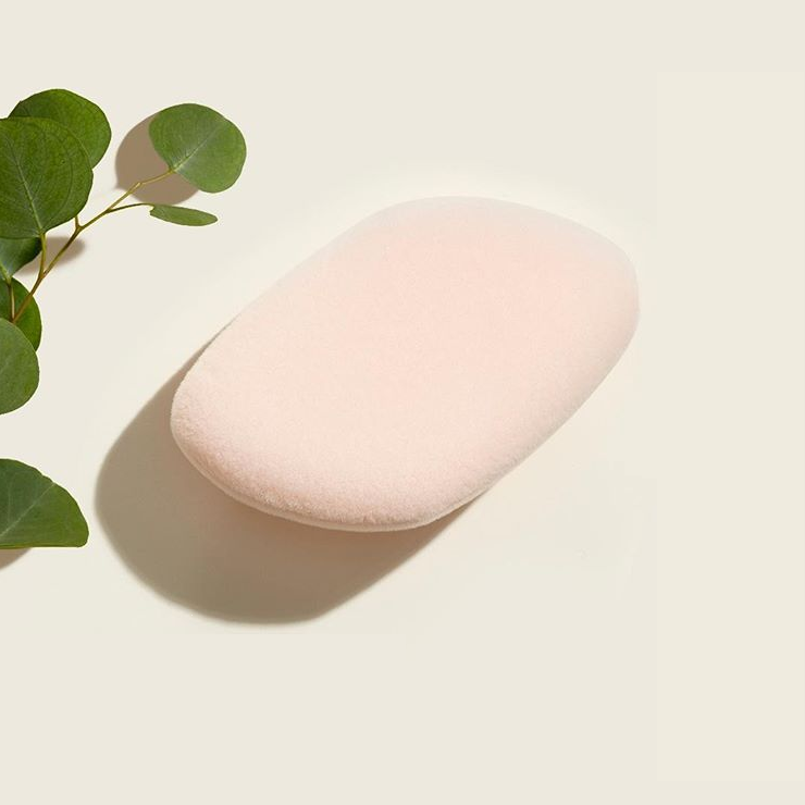 Flocked Sponge Makeup Blender – syntetická, bezlatexová houbička na make-up – fotografie produktu 3
